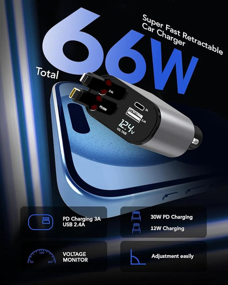 RetractoCharge Car Charger