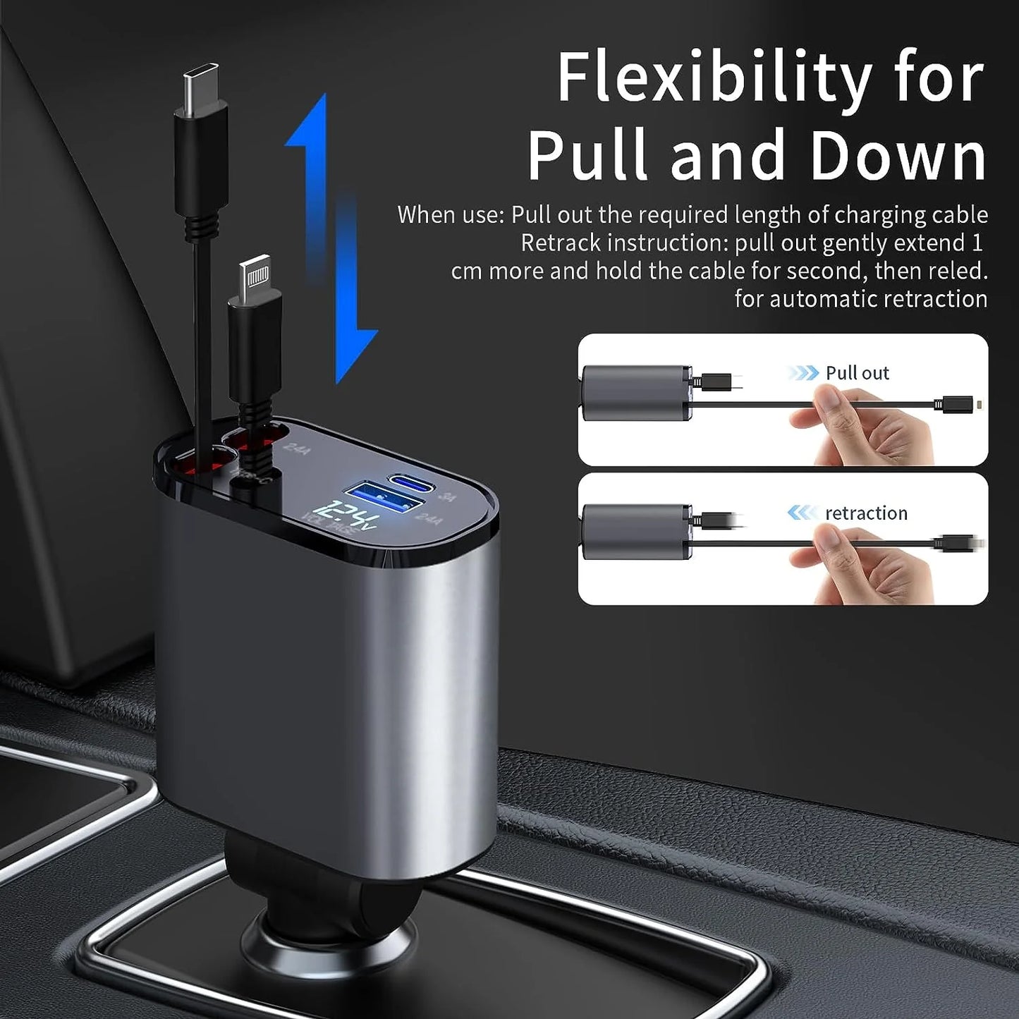 RetractoCharge Car Charger
